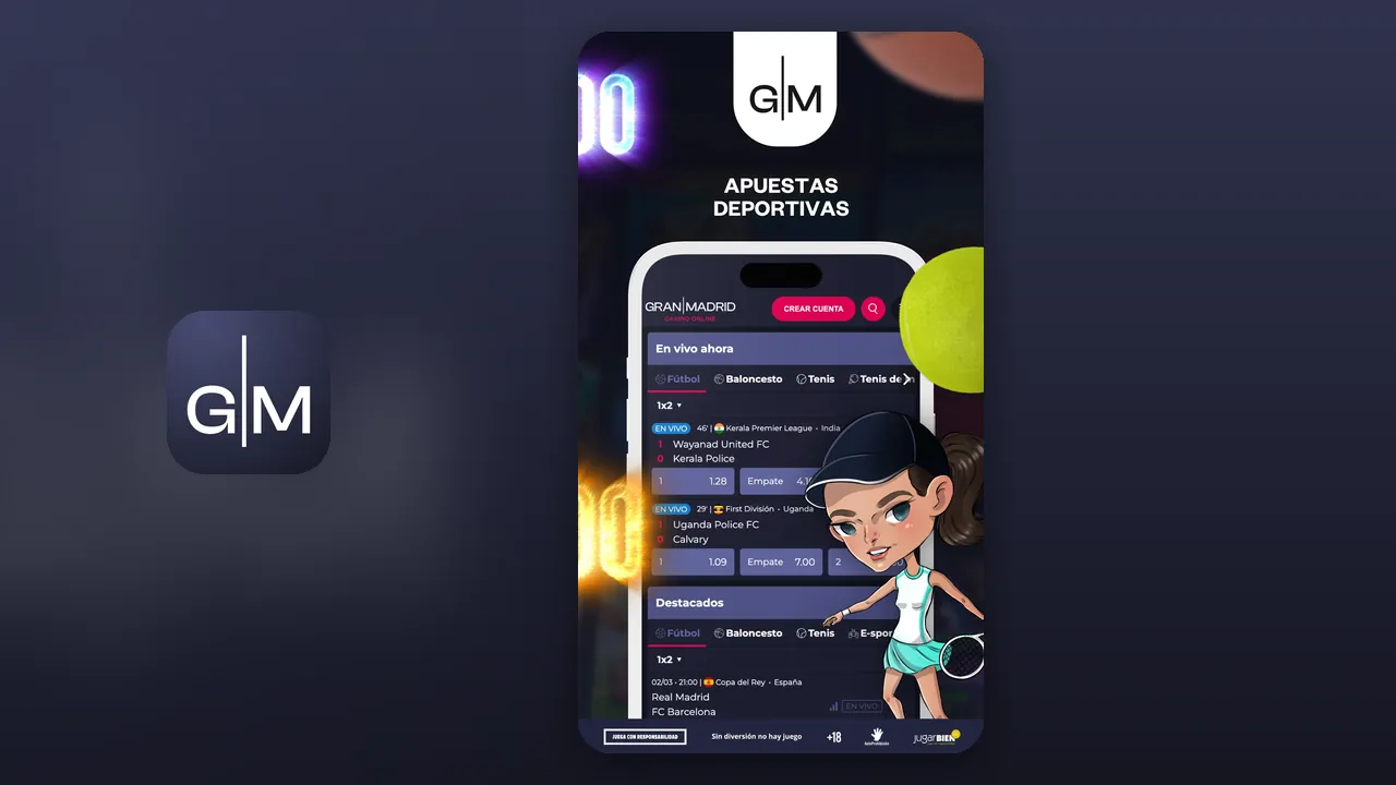Captura oficial de la app de Casino Gran Madrid en la App Store de España