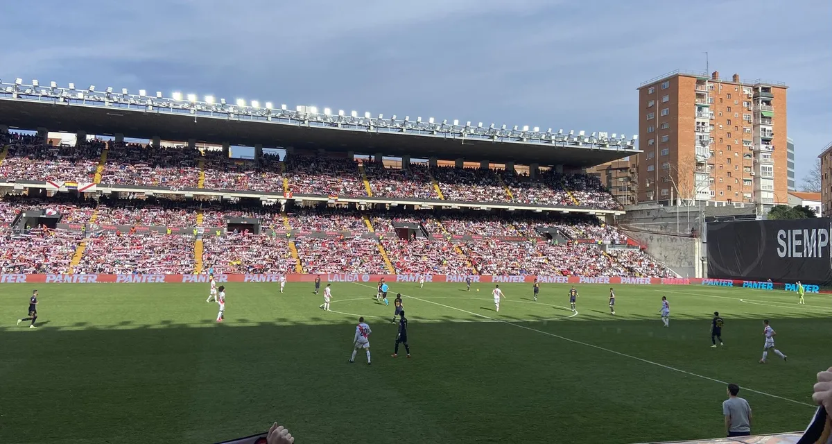 Estadio de Vallecas, febrero de 2025